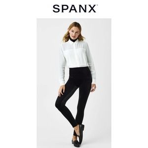 Spanx Black Velvet Leggings Women’s 2XL NWT Retails $98